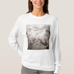 Grand Canyon of Colorado and UtahPanoramic Map T-Shirt