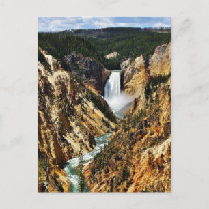 Grand Canyon Of The Yellowstone Park Looking Towar Postcard