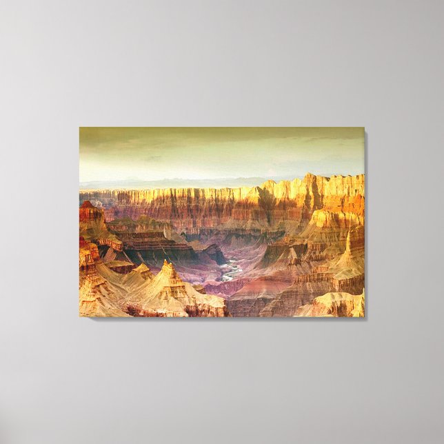 grand canyon panorama 3 panel canvas print (Front)