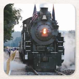 Grand Canyon Railway Square Paper Coaster