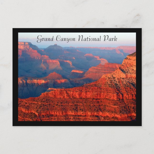 grand canyon red np postcard (Front)