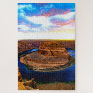 Grand Canyon Red Rocks and Blue Water Beautiful Jigsaw Puzzle