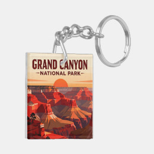 Grand Canyon Rim to Rim Hiker Achievement Keychain
