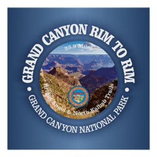 Grand Canyon Rim to Rim (rd) Poster