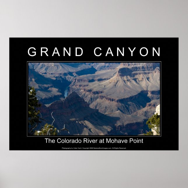 Grand Canyon River 2989 Black Poster (Front)