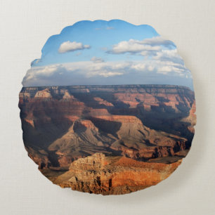 Grand Canyon seen from South Rim in Arizona Round Pillow