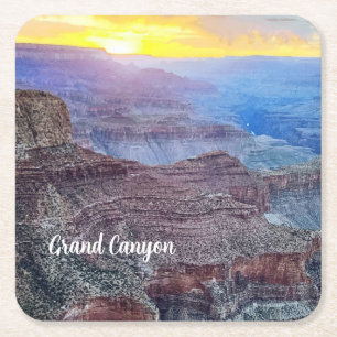 Grand canyon square paper coaster