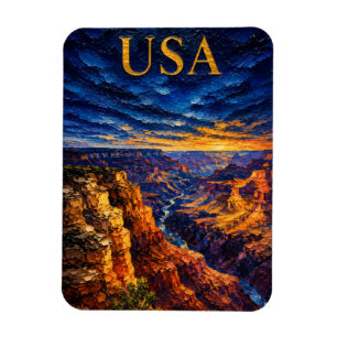 Grand Canyon Sunset Souvenier Magnet