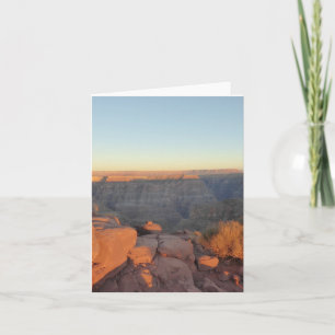 Grand Canyon Twilight Vista Folded Greeting Card