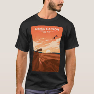 Grand Canyon Vintage Minimal Retro National Park T T-Shirt