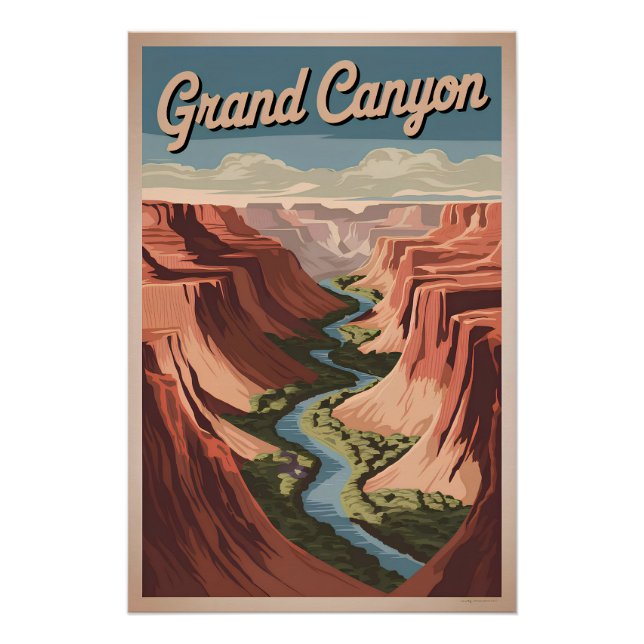 Grand Canyon vintage Poster (Front)