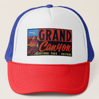 Grand Canyon Vintage Travel Art -   Trucker Hat