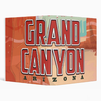 Grand Canyon vintage travel poster Binder