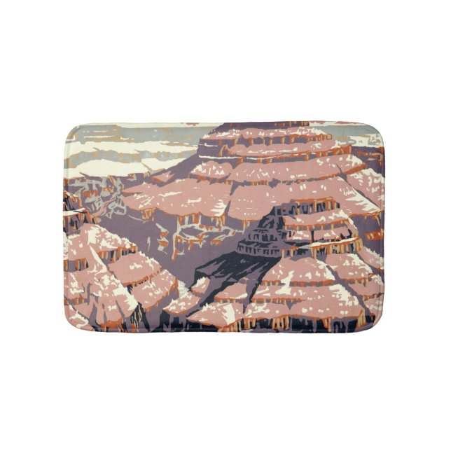 Grand Canyon Western Graphic Art American Bath Mat (Front)