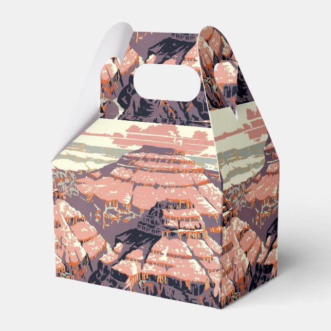 Grand Canyon Western Graphic Art American Favor Box (Front Side)