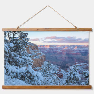 Grand Canyon Winter at Sunset Hanging Tapestry