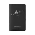 Son Mariage Vows Livre minimaliste Script Notebook