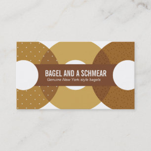 Grand carte de visite de bagels
