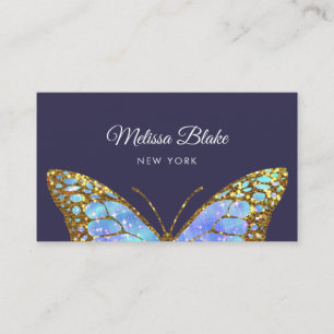 grand carte de visite de conception papillon