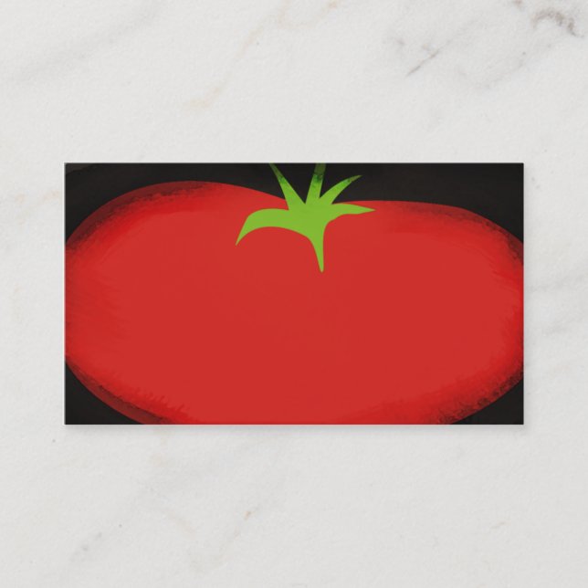 Grand carte de visite de légume fruit de tomate (Devant)