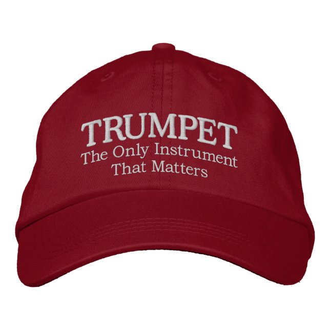 Grand Casquette de musique de trompette brodée (Devant)