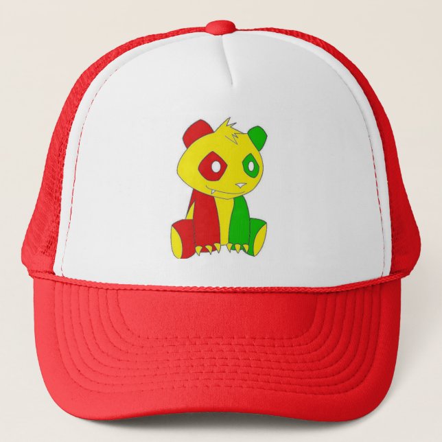 Grand casquette de panda de Rasta (Devant)