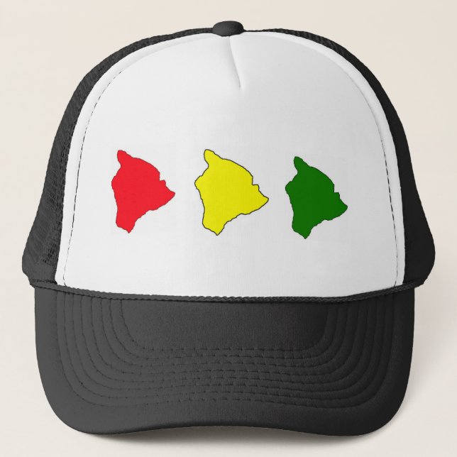 grand casquette d'île de rasta (Devant)