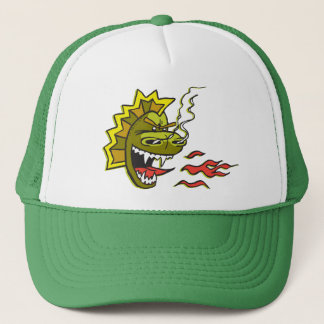 Grand casquette vert de camionneur de Smokie