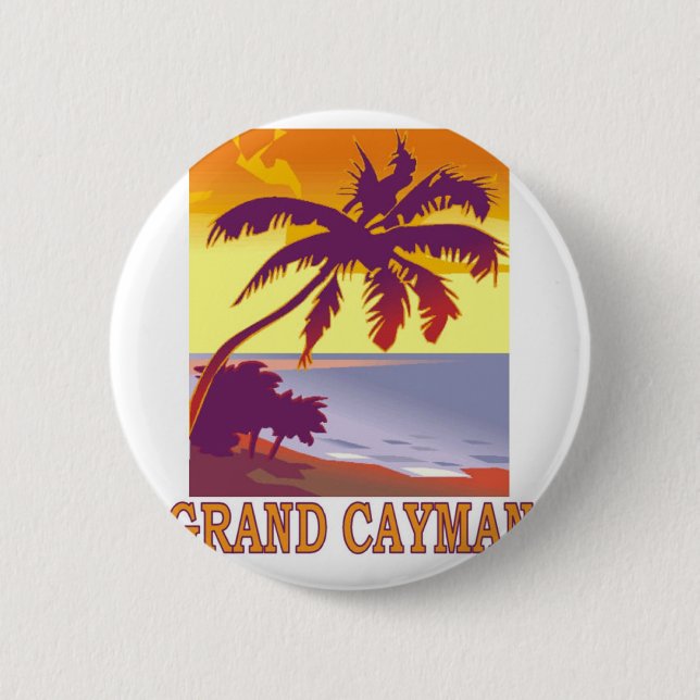 Grand Cayman 2 Inch Round Button (Front)