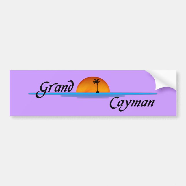Grand Cayman Bumper Sticker (Front)