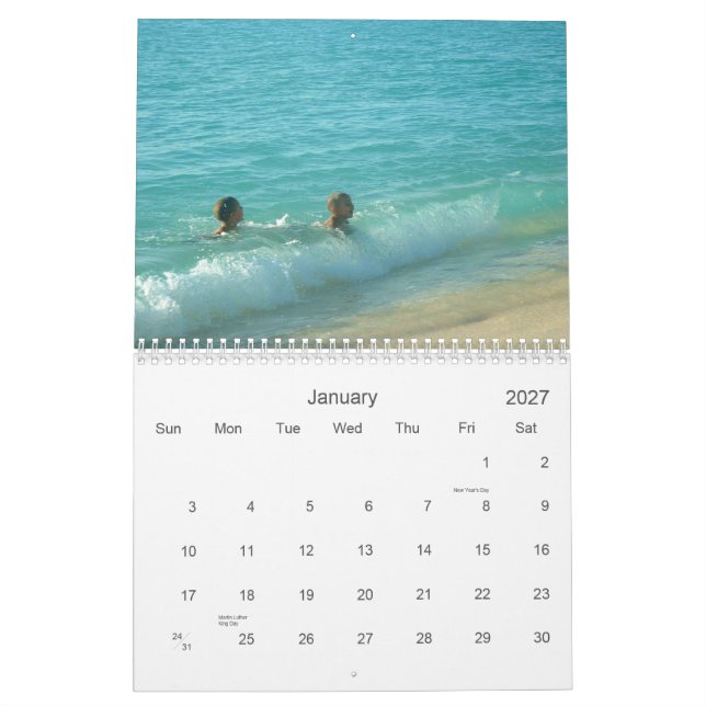 GRAND CAYMAN CALENDAR (Jan 2027)
