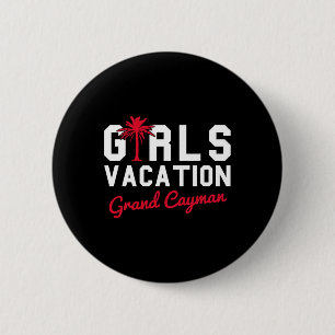 Grand Cayman Girls Vacation  2 Inch Round Button