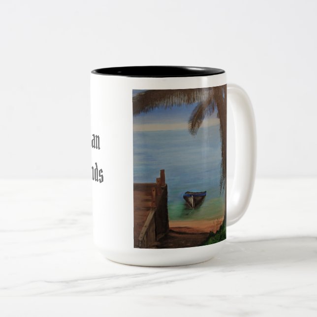 Grand Cayman Two-Tone Coffee Mug (Front Right)