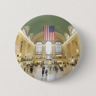 Grand Central Station 2 Inch Round Button
