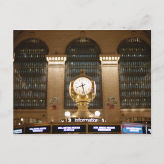 Grand Central Station Clock (New York, NY) Postcard
