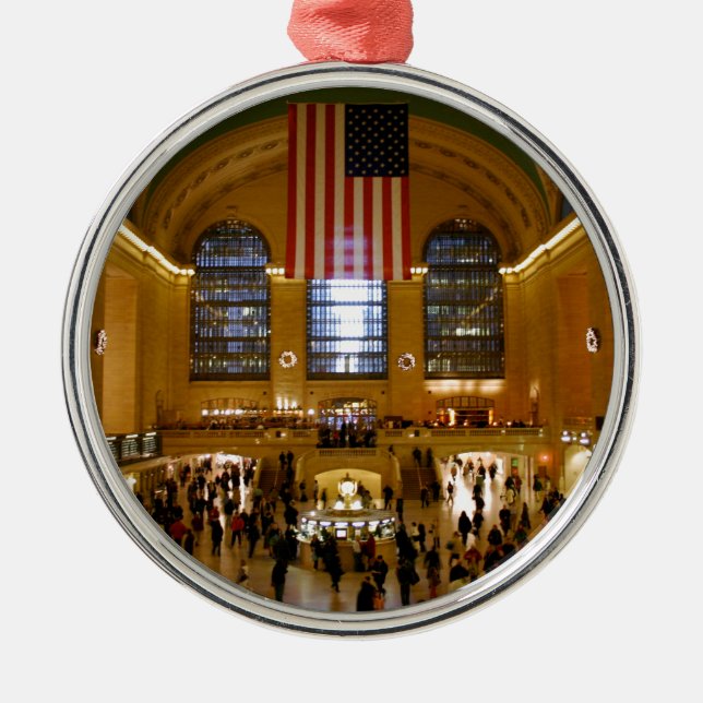 Grand Central Station New York Metal Ornament (Front)