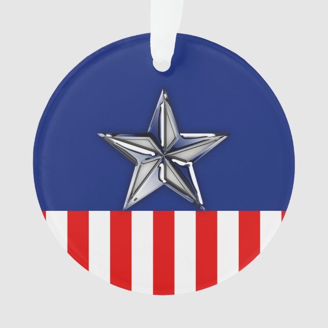 Grand Chrome comme l'étoile d'argent sur les coule (devant)