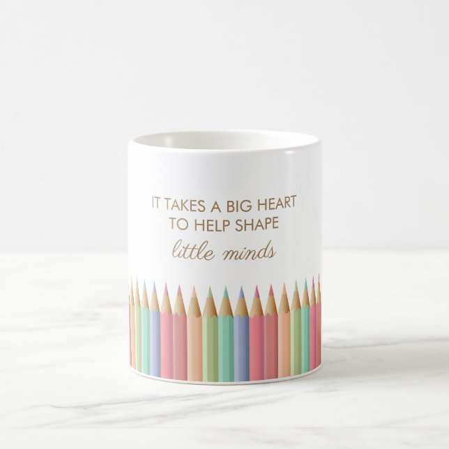 Grand Coeur Enseignant Mug (Centre)