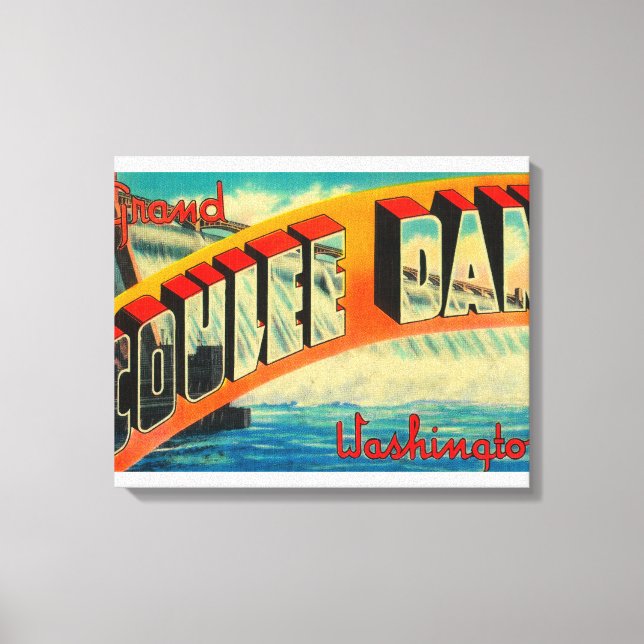 Grand Coulee Dam, Washington Canvas Print (Front)