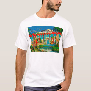 Grand Coulee Dam, Washington - Large Letter T-Shirt