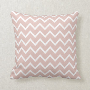 Grand coussin rose de Chevron de rose de fumée