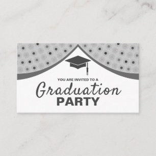 Grand Curtains, Graduation Party Invitation