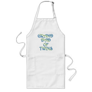 Grand Dad of Twins Long Apron