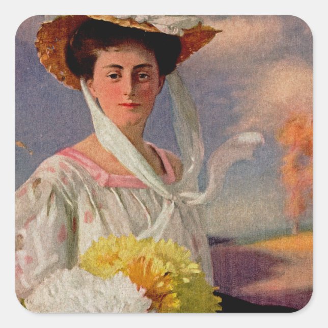 Grand Dame Square Sticker (Front)