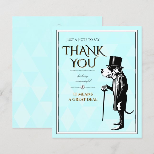 Grand Danois Mister Alf Notes Flyer  (Devant / Derrière)