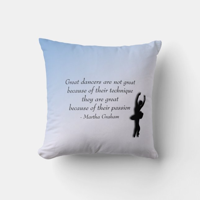 Grand Danseur de ballet Motivation Coussin (Recto)