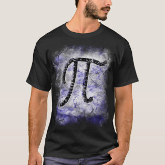 grand de T-shirt de symbole de pi rasé