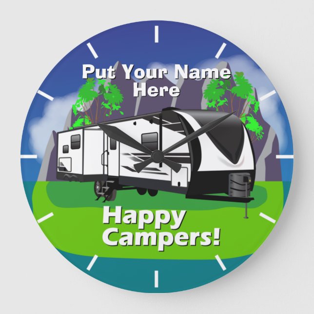 Grand Design Imagine 2670MK Happy Campers Design Large Clock (Front)