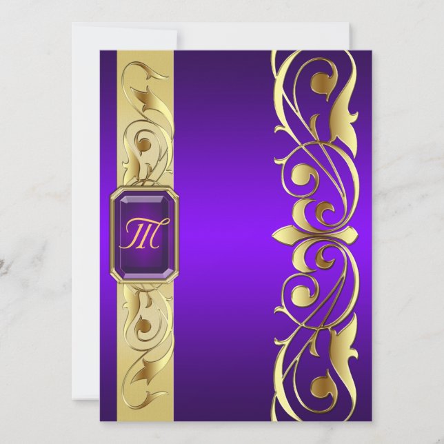 Grand Duc Purple Jewel Or & Invitation Violette (Devant)