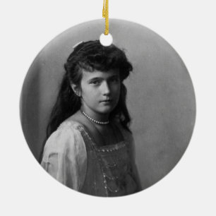 Grand Duchess Anastasia Nikolaevna of Russia Ceramic Ornament